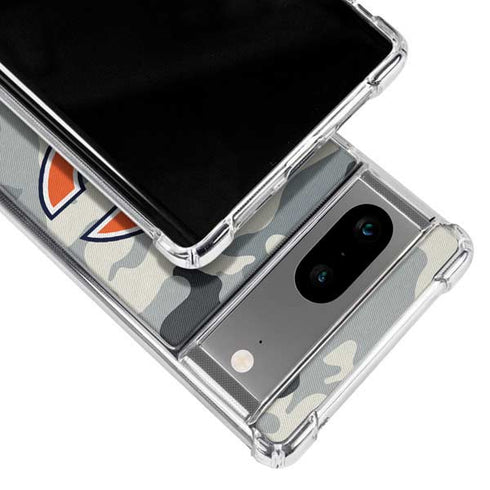 NFL Chicago Bears Camo Google Pixel 8a Clear Case